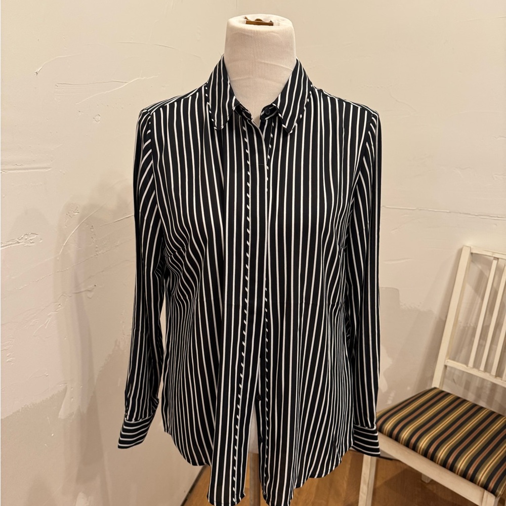 Express Monochrome Striped Shirt